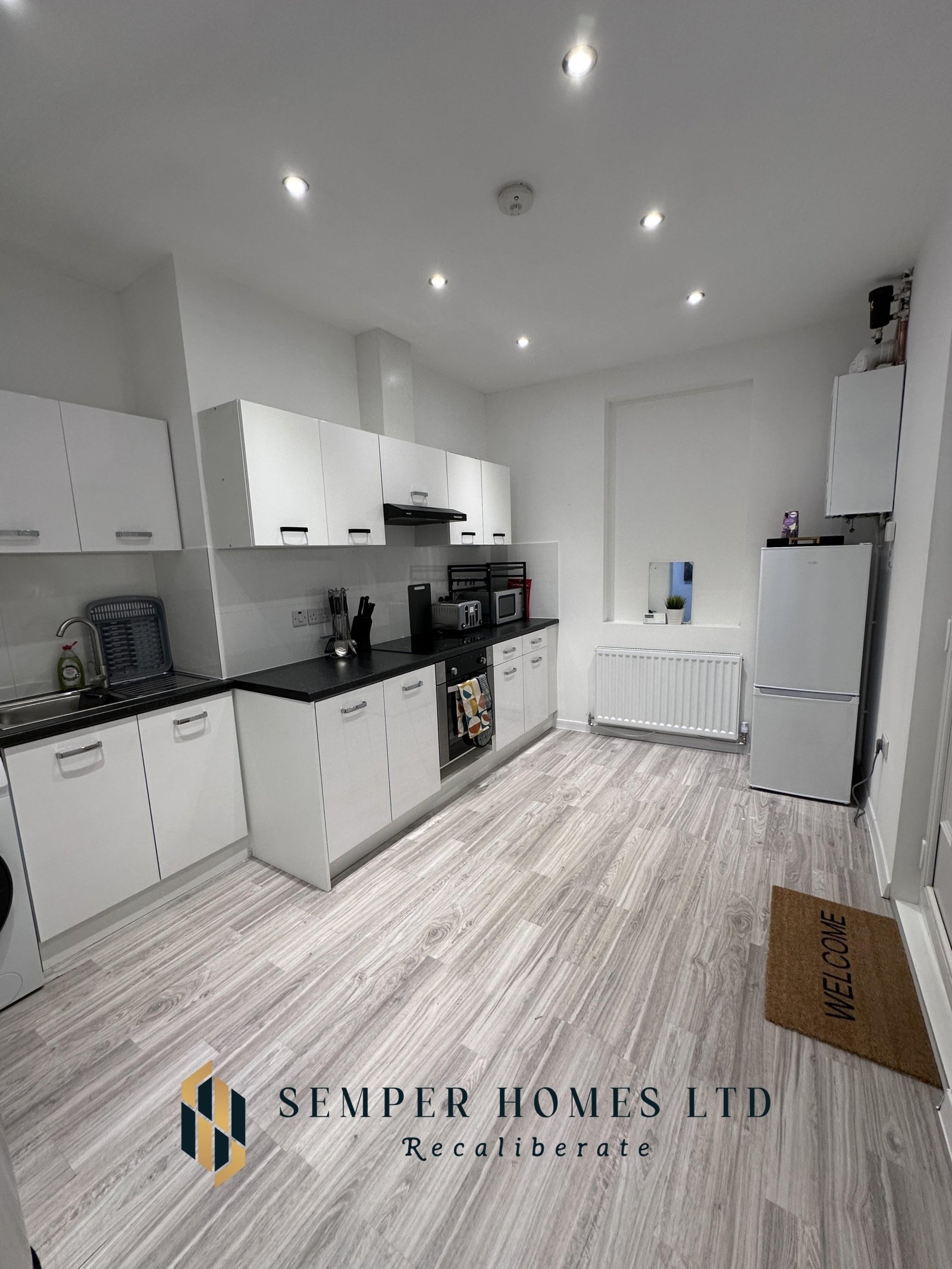 kitchen-refrigerator-short-term-rental-high-street-mexborough-UK