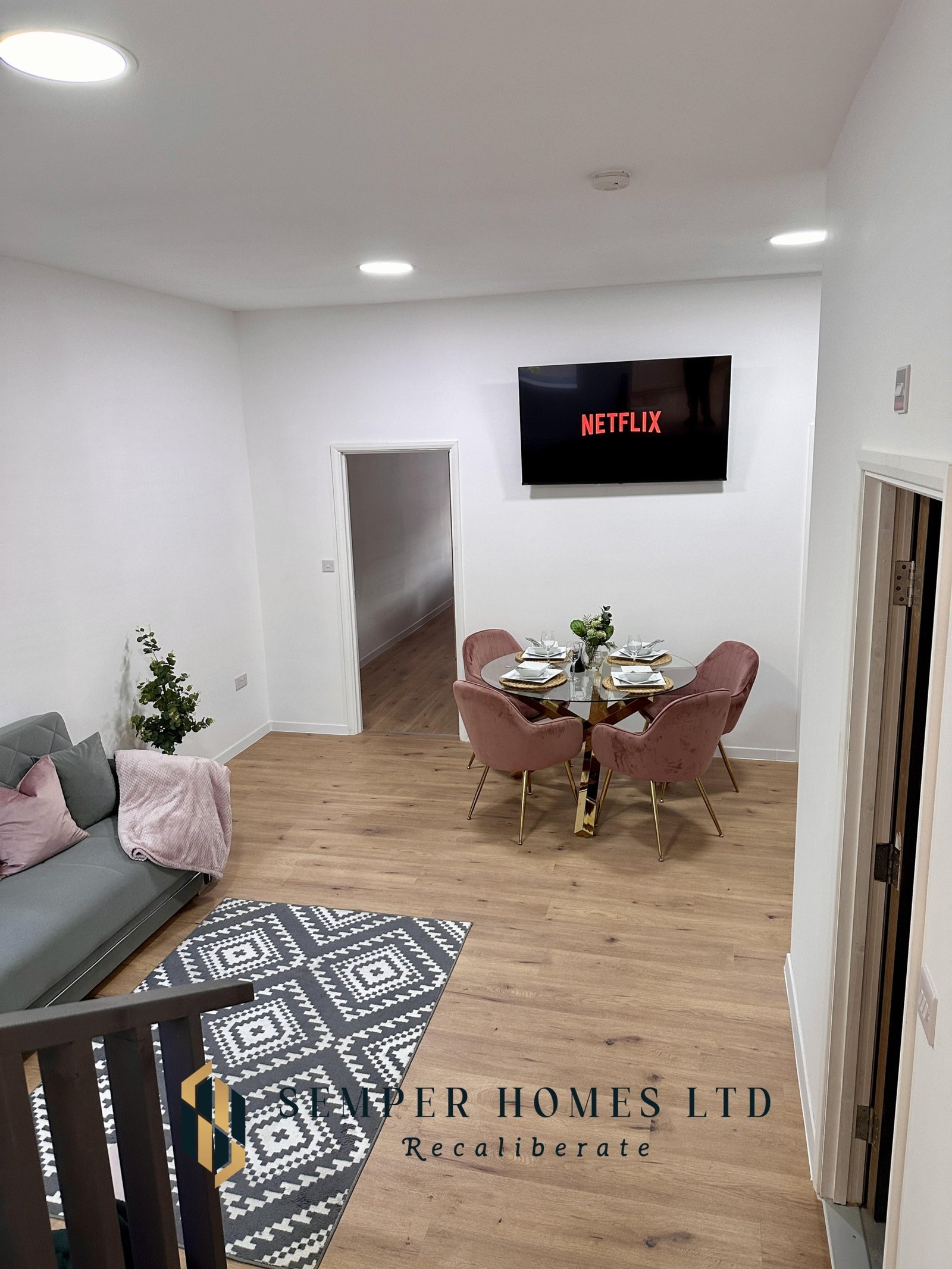 view-from-stairs-vacation-rental-at-high-street-in-mexborough-UK